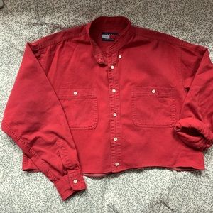 Vintage Tommy Hilfiger Cropped Button Down